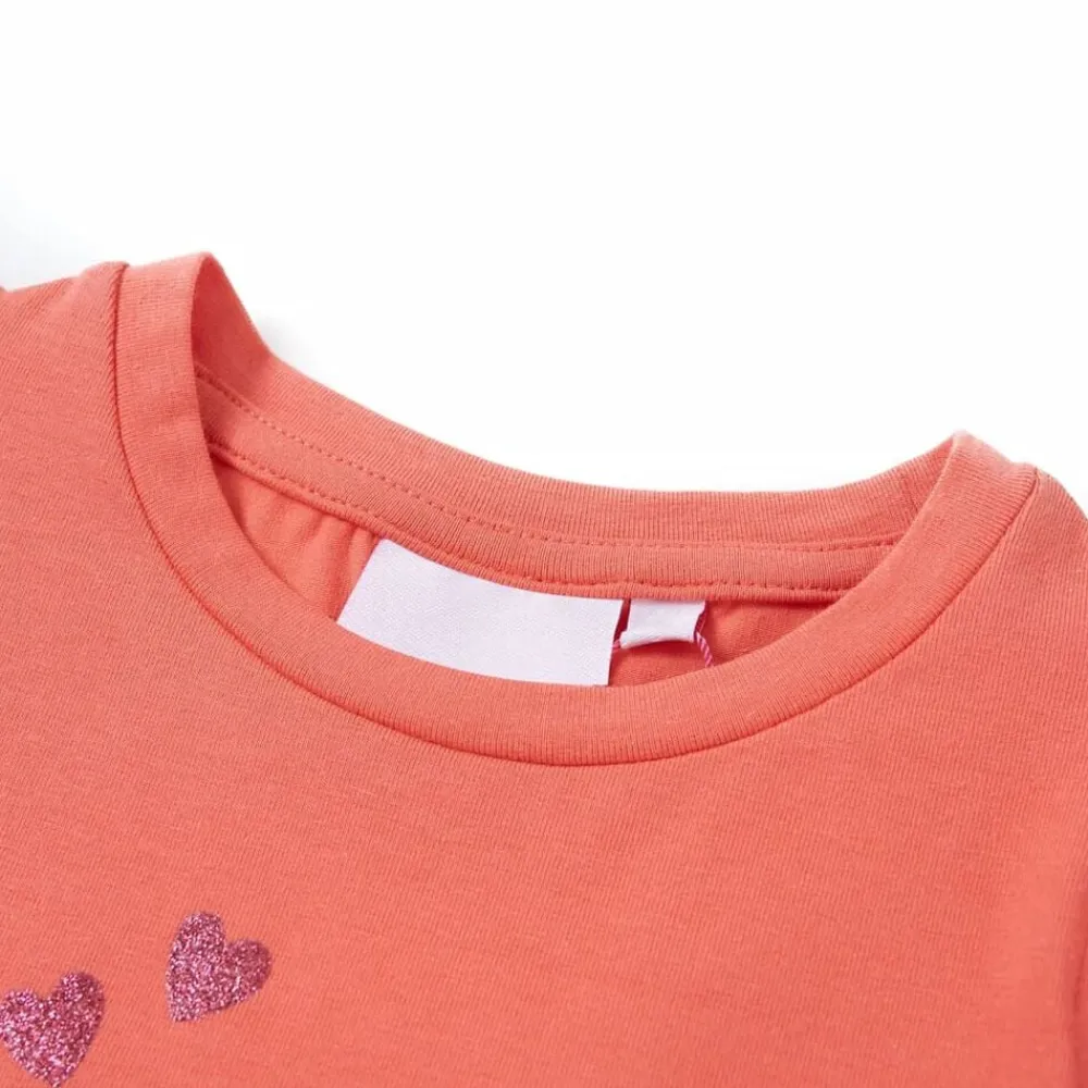 vidaXL Ropa Y Accesorios-Camiseta infantil de manga volante 116