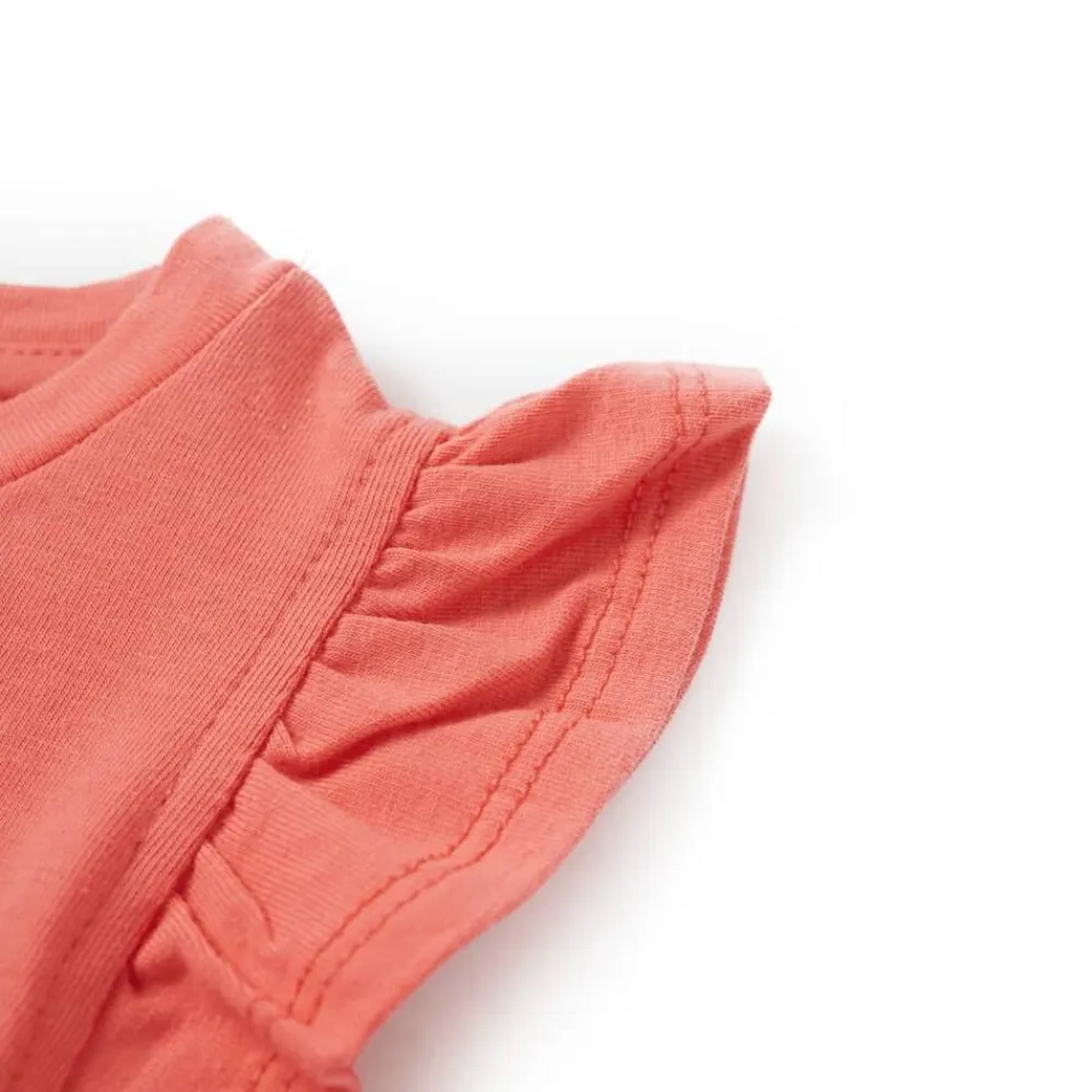 vidaXL Ropa Y Accesorios-Camiseta infantil de manga volante 116
