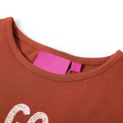 vidaXL Camiseta infantil de manga larga color coñac 104 Co&ntilde;ac Hot