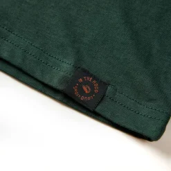 vidaXL Camiseta infantil de manga larga 92 Verde oscuro