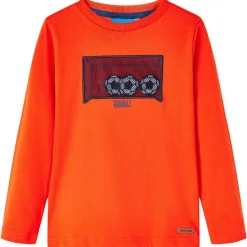 vidaXL Ropa Y Accesorios-Camiseta infantil de manga larga naranja brillante 104