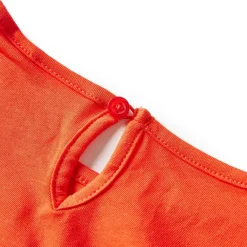 vidaXL Camiseta infantil de manga larga oscuro 92 Naranja Discount