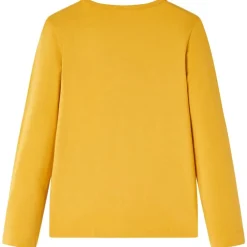 vidaXL Camiseta infantil de manga larga oscuro 104 Ocre Hot