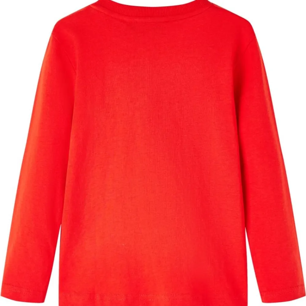 vidaXL Ropa Y Accesorios-Camiseta infantil de manga larga rojo 104