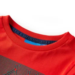 vidaXL Ropa Y Accesorios-Camiseta infantil de manga larga rojo 104