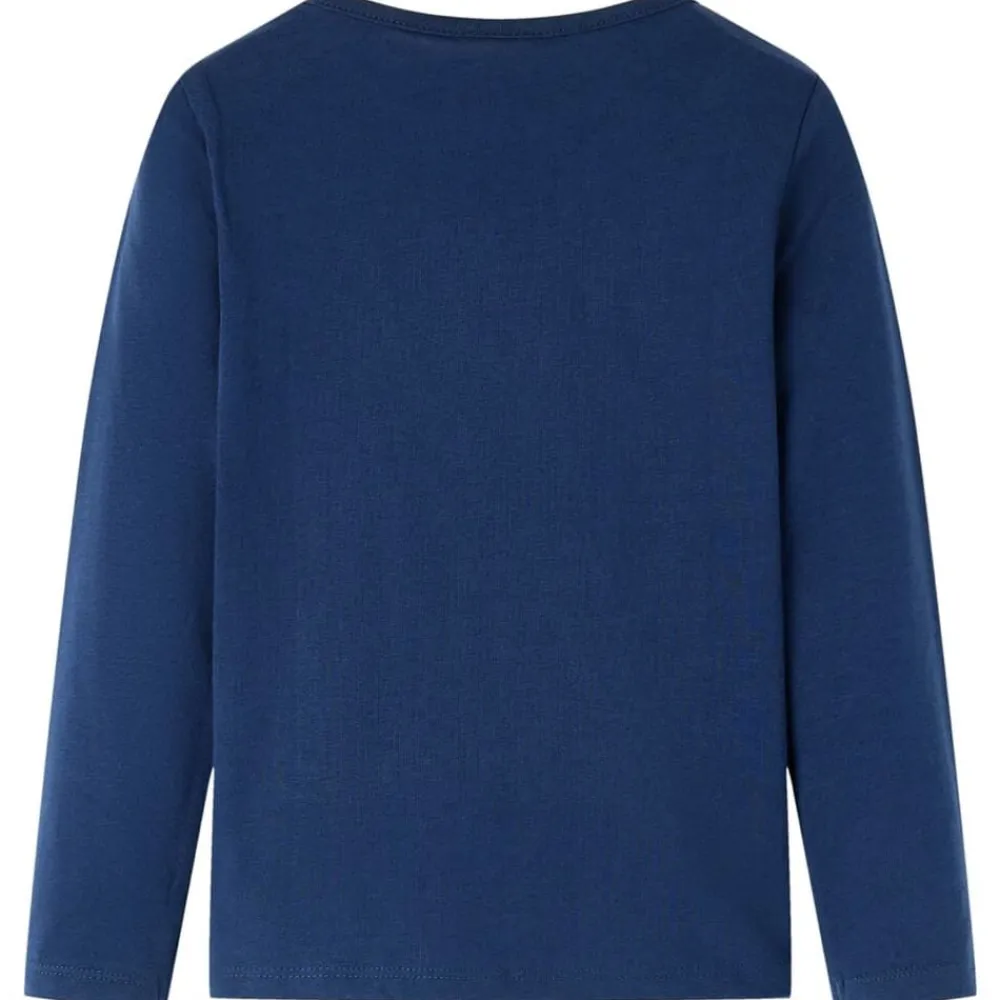 vidaXL Camiseta infantil de manga larga 104 Azul marino Sale