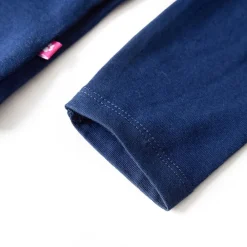 vidaXL Camiseta infantil de manga larga 104 Azul marino Sale