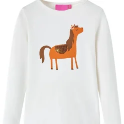 vidaXL Camiseta infantil de manga larga color 104 Crudo Hot