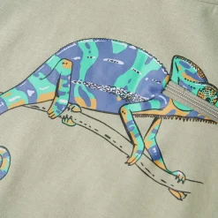 vidaXL Camiseta infantil de manga corta claro 104 Caqui Outlet