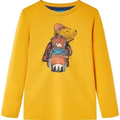 vidaXL Camiseta infantil de manga larga color 104 Ocre