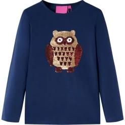 vidaXL Camiseta infantil de manga larga 92 Azul marino Discount