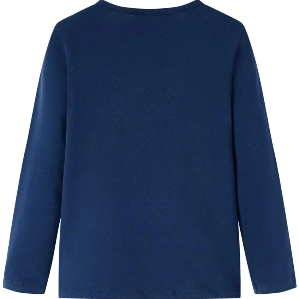 vidaXL Camiseta infantil de manga larga 92 Azul marino Discount