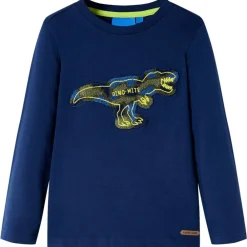 vidaXL Camiseta infantil de manga larga 104 Azul marino Sale