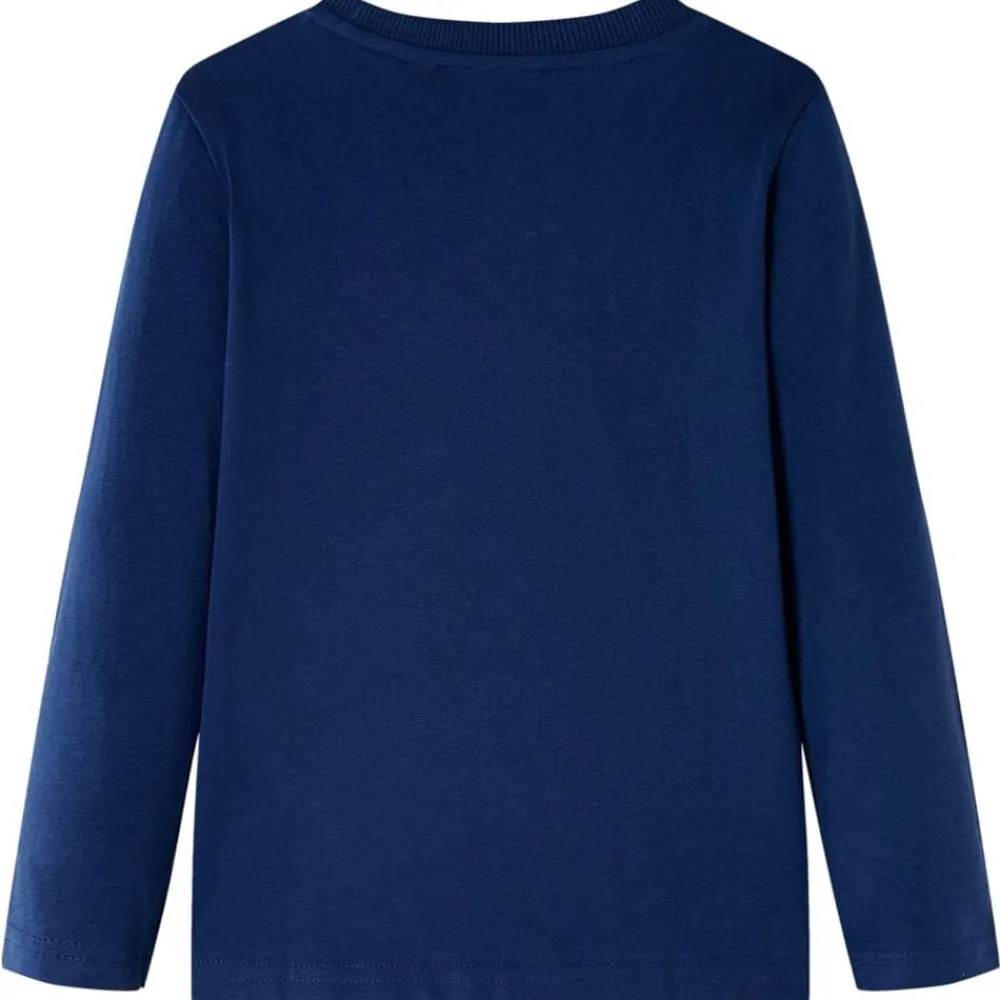 vidaXL Camiseta infantil de manga larga 104 Azul marino Sale