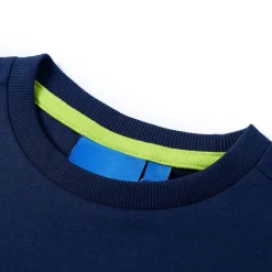 vidaXL Camiseta infantil de manga larga 104 Azul marino Sale