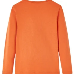 vidaXL Camiseta infantil de manga larga tostado 92 Naranja