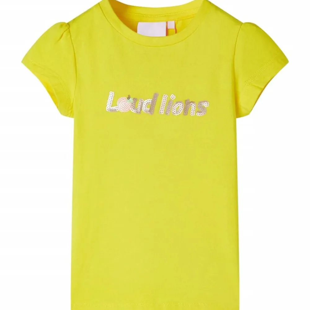 vidaXL Ropa Y Accesorios-Camiseta infantil de manga casquillo chillón 140