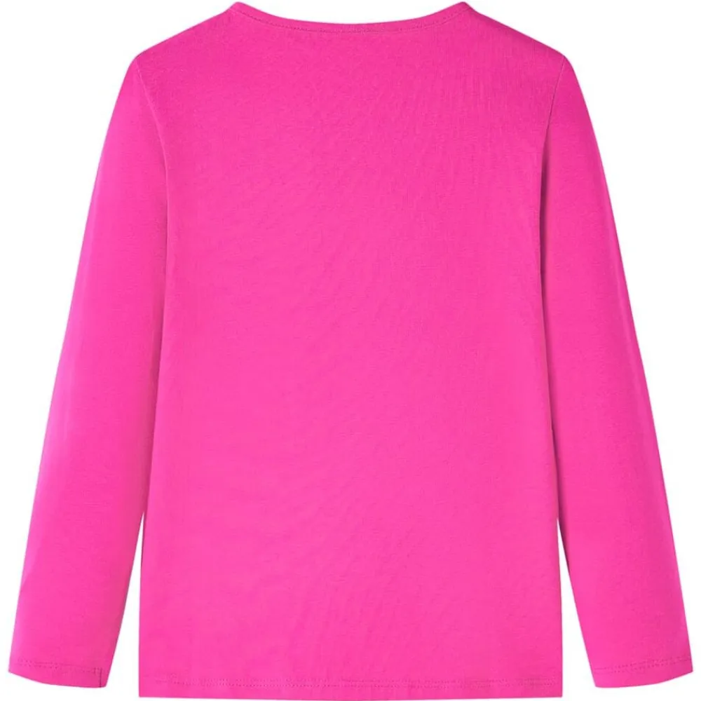 vidaXL Camiseta infantil de manga larga oscuro 104 Rosa Outlet
