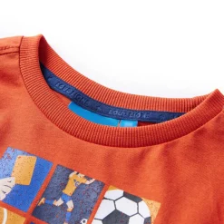 vidaXL Ropa Y Accesorios-Camiseta infantil de manga larga naranja 92