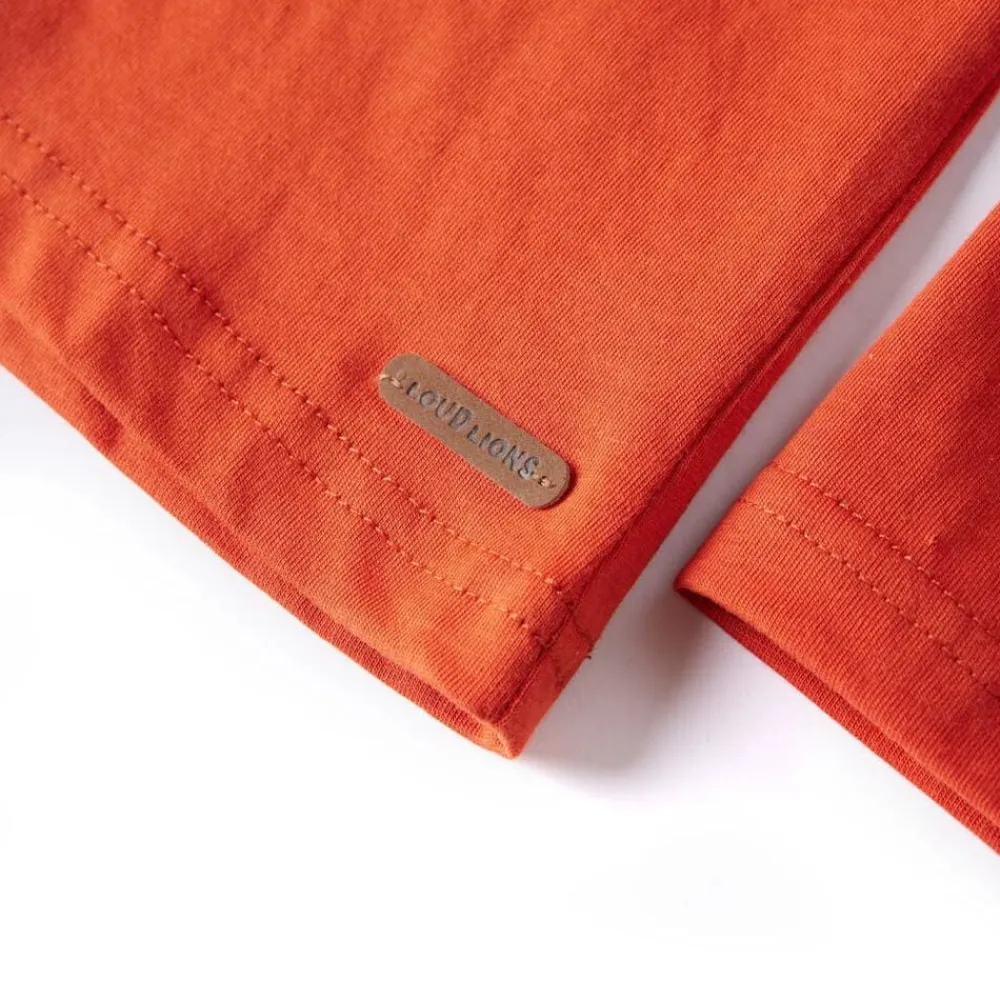 vidaXL Ropa Y Accesorios-Camiseta infantil de manga larga naranja 92