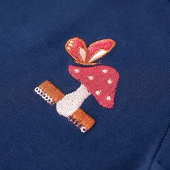 vidaXL Camiseta infantil de manga larga 104 Azul marino