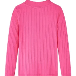 vidaXL Camiseta infantil manga larga de punto elástico brillante 92 Rosa