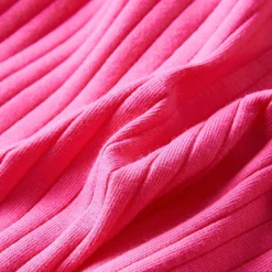 vidaXL Camiseta infantil manga larga de punto elástico brillante 92 Rosa