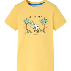vidaXL Camiseta infantil claro 92 Ocre Clearance