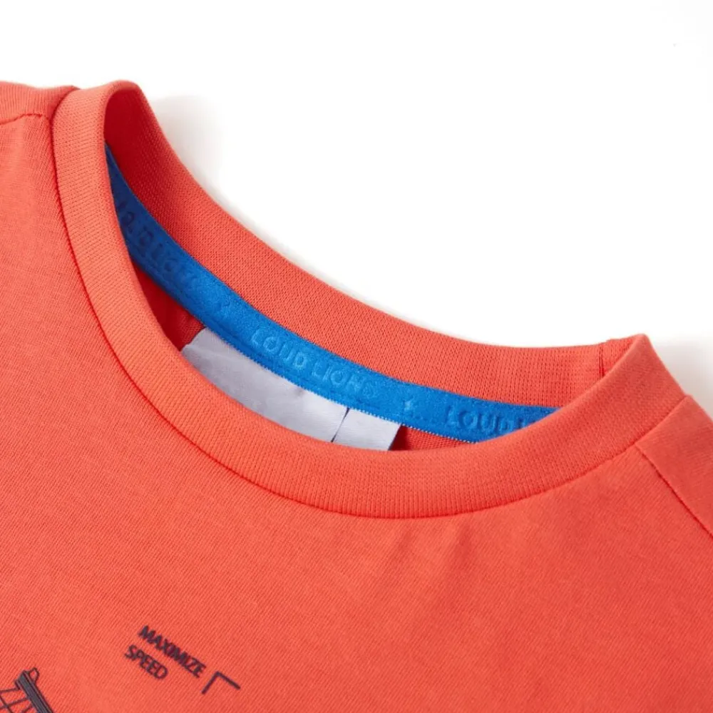 vidaXL Ropa Y Accesorios-Camiseta infantil rojo claro 128