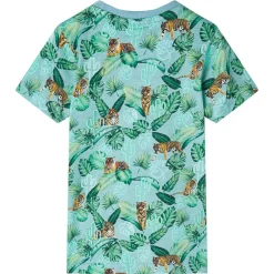 vidaXL Ropa Y Accesorios-Camiseta infantil verde claro mélange 128