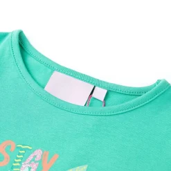 vidaXL Camiseta infantil verde 116 Menta Discount