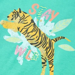 vidaXL Camiseta infantil verde 116 Menta Discount