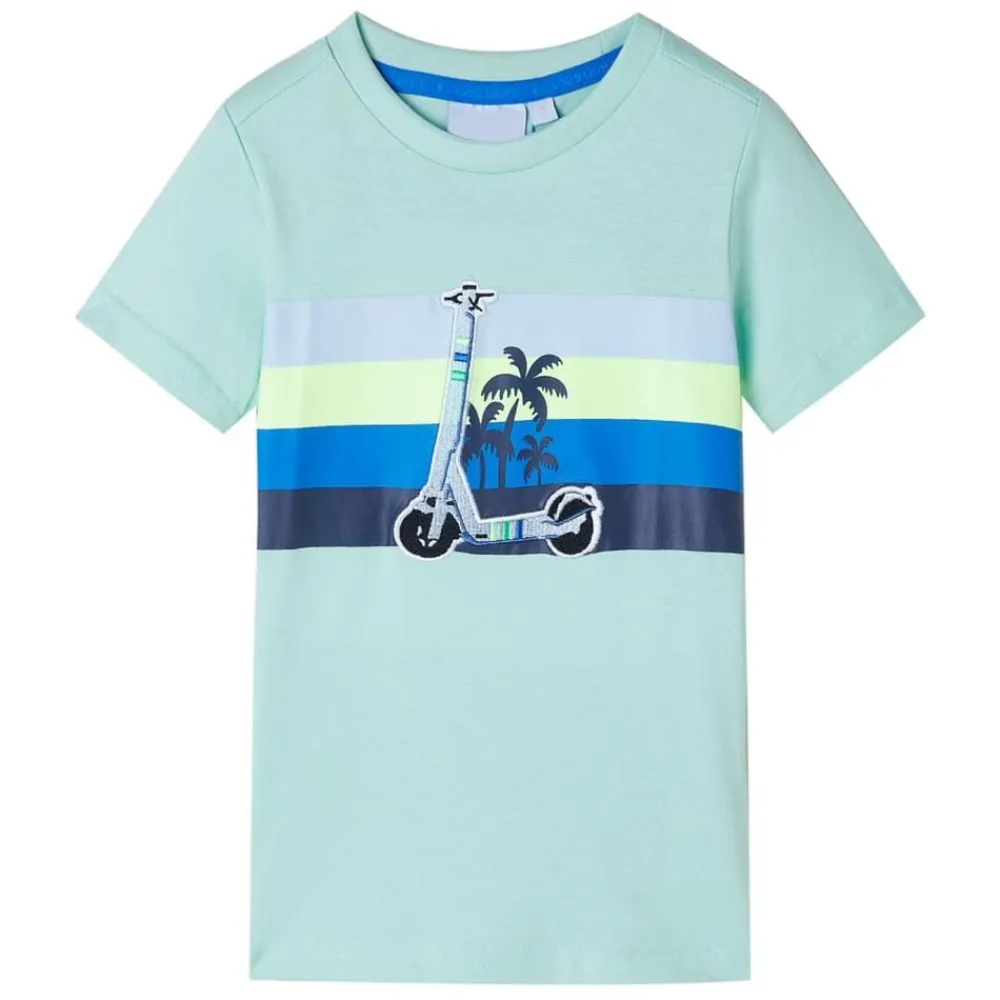 vidaXL Ropa Y Accesorios-Camiseta infantil verde claro 140