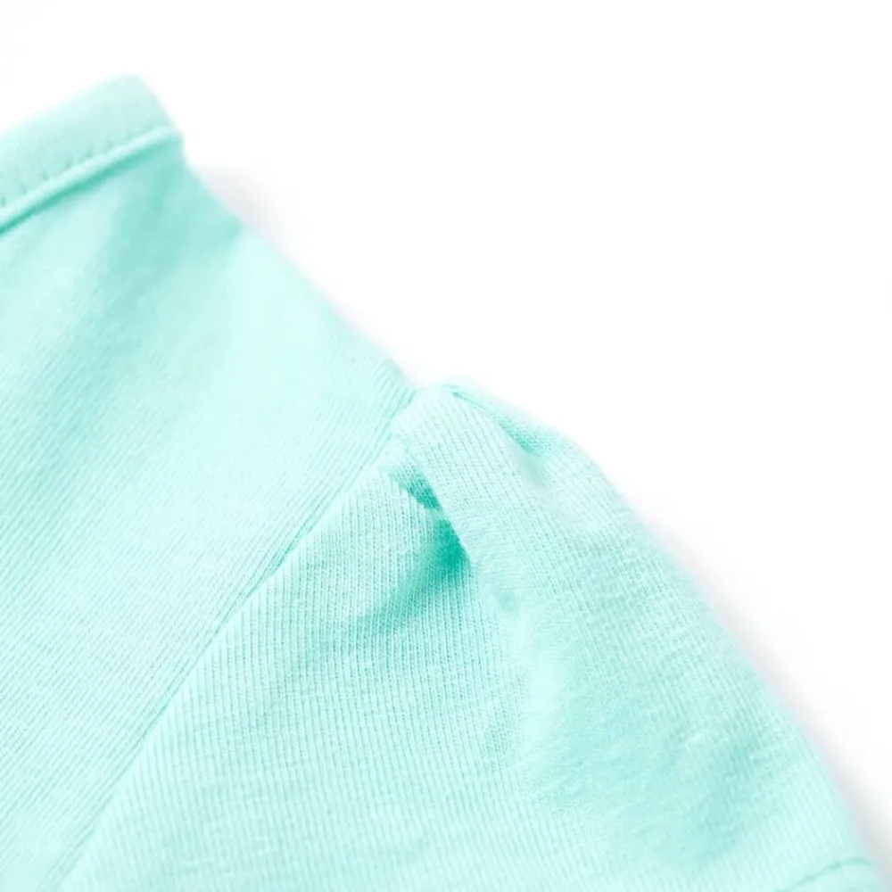 vidaXL Camiseta infantil verde claro 128 Menta Sale