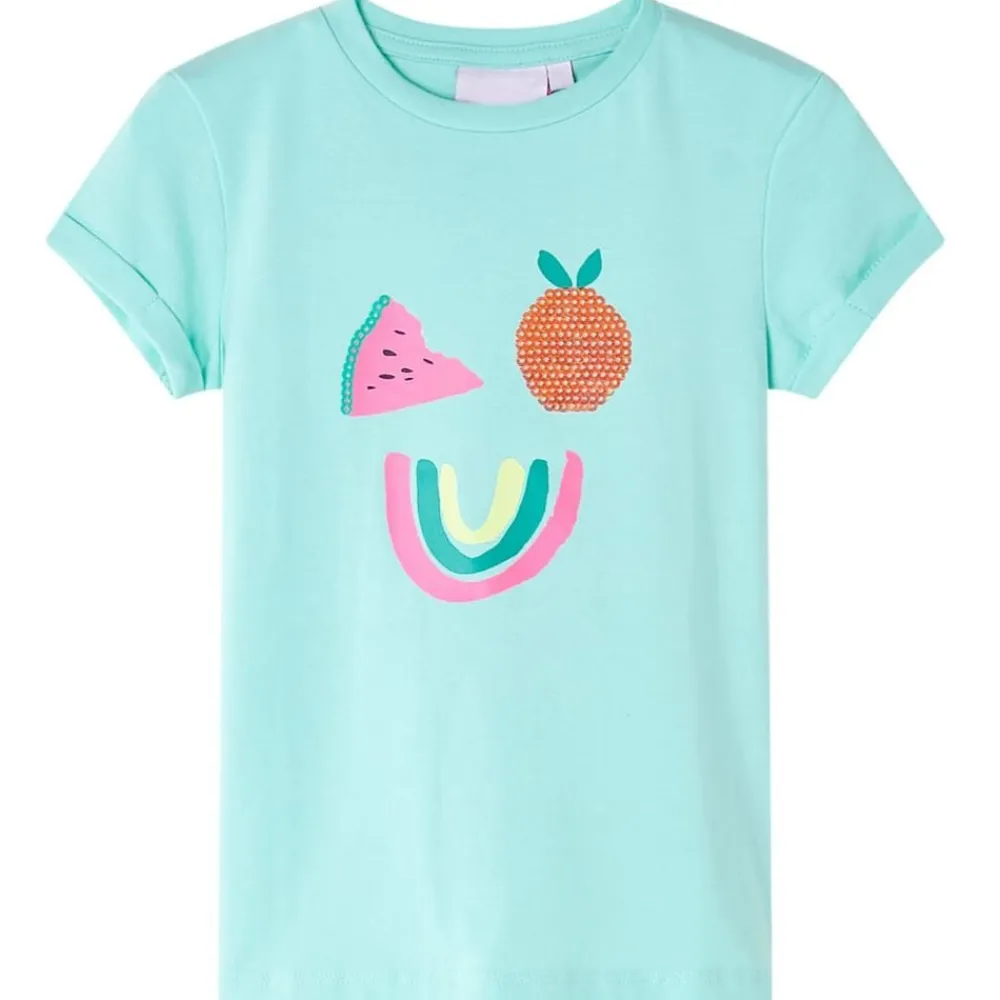 vidaXL Ropa Y Accesorios-Camiseta infantil verde claro 128