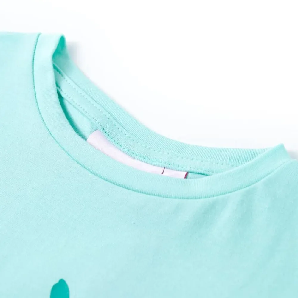 vidaXL Ropa Y Accesorios-Camiseta infantil verde claro 128