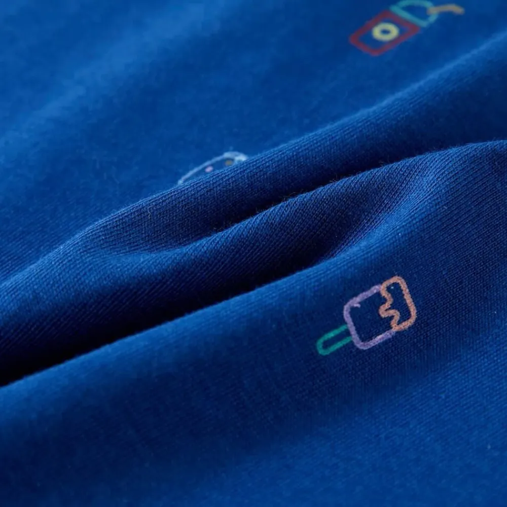 vidaXL Ropa Y Accesorios-Camiseta sin mangas infantil azul oscuro 128
