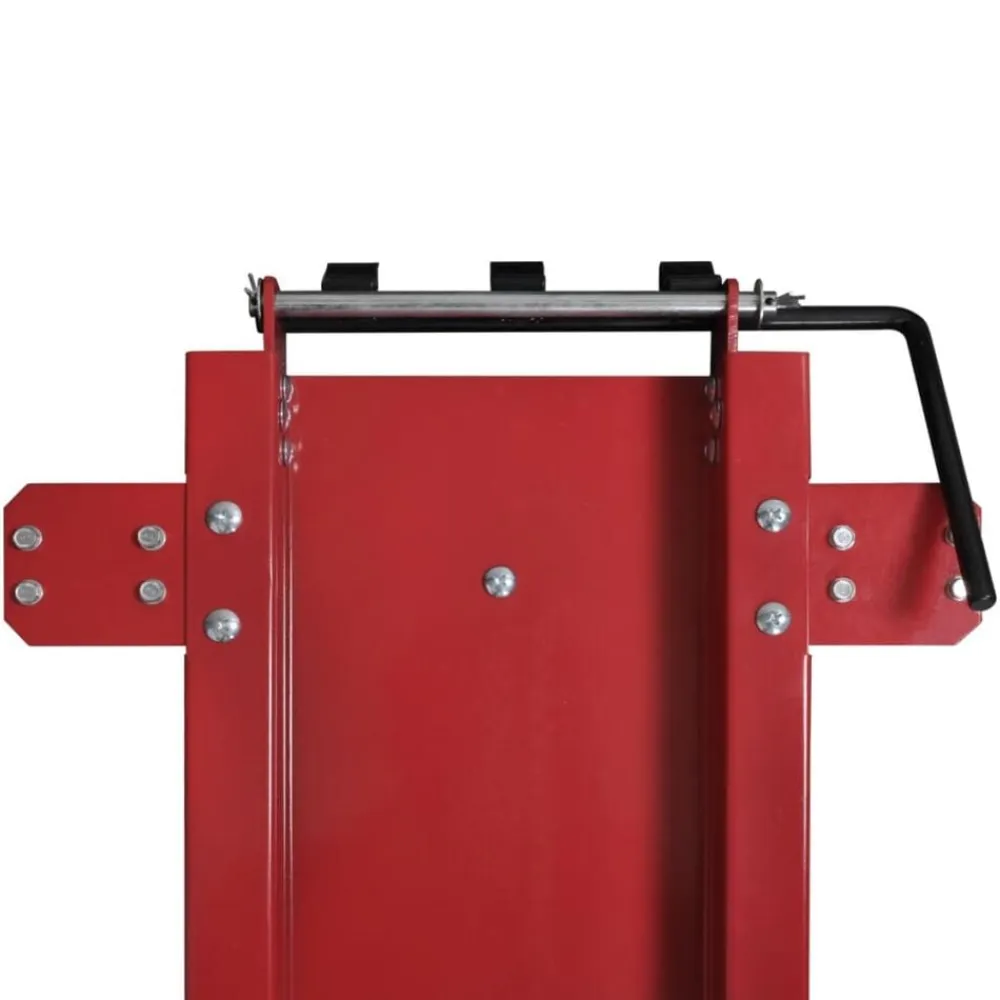 vidaXL Carro de motocicleta roja Soporte de la motocicleta Best