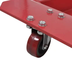 vidaXL Carro de motocicleta roja Soporte de la motocicleta Best