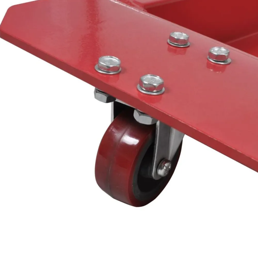 vidaXL Carro de motocicleta roja Soporte de la motocicleta Best