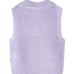 vidaXL Ropa Y Accesorios-Chaleco infantil de punto color lila claro 92