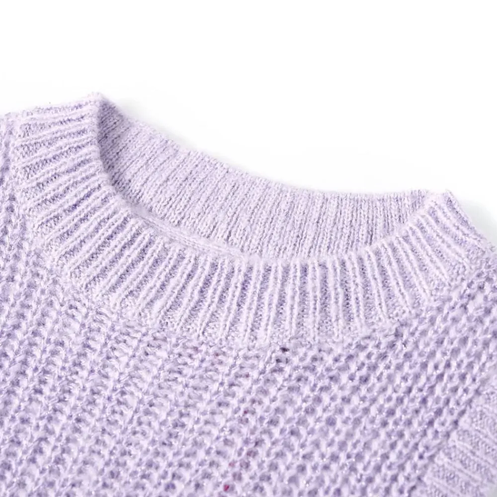 vidaXL Ropa Y Accesorios-Chaleco infantil de punto color lila claro 92