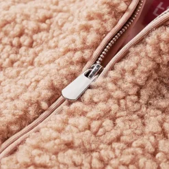 vidaXL Chaqueta infantil con capucha pelo sintético borreguito coñac claro 92 Co&ntilde;ac Best