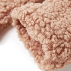 vidaXL Chaqueta infantil con capucha pelo sintético borreguito coñac claro 92 Co&ntilde;ac Best