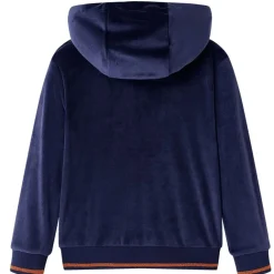 vidaXL Ropa Y Accesorios-Chaqueta infantil con capucha azul marino 92