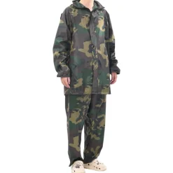 vidaXL Ropa Y Accesorios-Chubasquero impermeable pantalón sudadera hombre camuflaje M