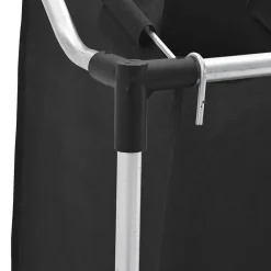 vidaXL Productos Del Hogar-Clasificador de lavandería con 4 bolsas de color gris