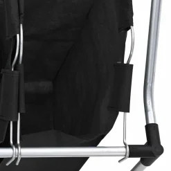vidaXL Productos Del Hogar-Clasificador de lavandería con 4 bolsas de color gris