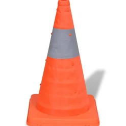 vidaXL Avisos-Conos de tráfico desplegables 42cm (5 unidades)