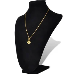 vidaXL Salud Y Belleza-Expositor De Joyas En Forma De Busto Negro - 2Piezas - 23X11,5X30cm